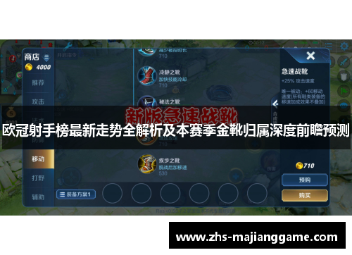 欧冠射手榜最新走势全解析及本赛季金靴归属深度前瞻预测